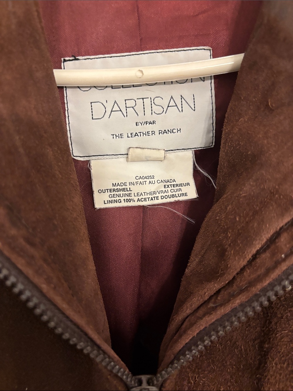 Leather Ranch Artisan Collection Suede Jacket Ladied